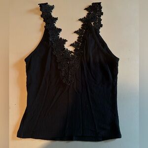 Stretchy Emma and Sam tank top with lace trim